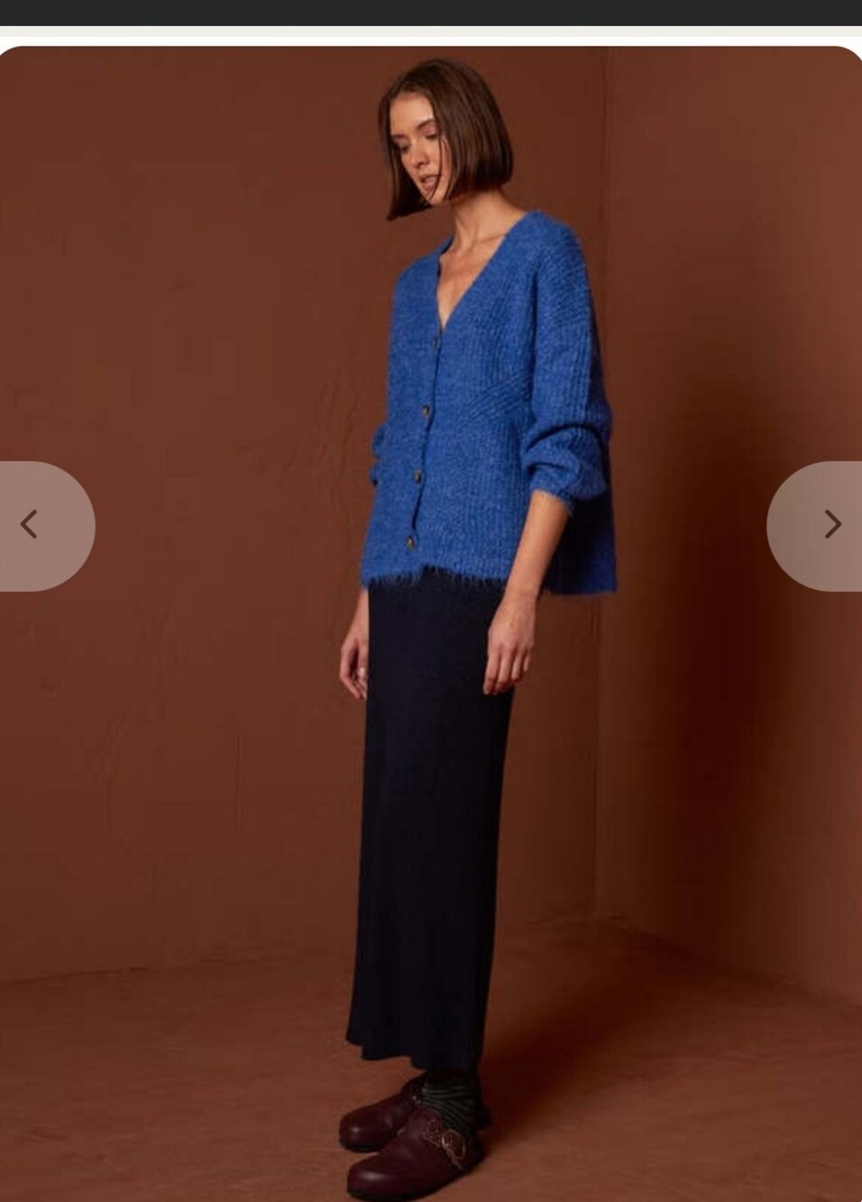 Indi & Cold Oversized Sweater Azul Nwt Size Medium